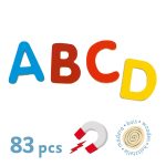 Joc cu magneti 83 Litere colorate, Djeco - imagine 3