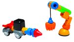 Joc cu magneti Stick-O, Set de construit vehicule, 26 piese - imagine 5