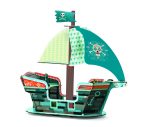 Joc de construit Pop to play Corabia piratilor 3D, Djeco - imagine 2