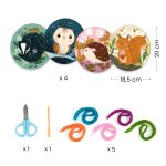 Joc de creatie Introducere in broderie, Djeco - imagine 3