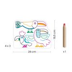 Joc de desenat Familii de animale, Djeco - imagine 2