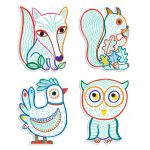 Joc de desenat Prieteni din padure, Djeco - imagine 4