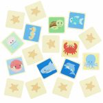 Joc de memorie din lemn cu vietatiile marii, Orange Tree Toys - imagine 2