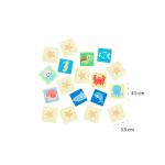 Joc de memorie din lemn cu vietatiile marii, Orange Tree Toys - imagine 3