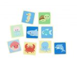 Joc de memorie din lemn cu vietatiile marii, Orange Tree Toys - imagine 4