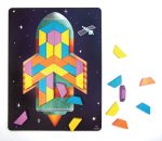 Joc educativ tip mozaic cu forme trapezoidale, Explorare - imagine 2