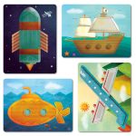 Joc educativ tip mozaic cu forme trapezoidale, Explorare - imagine 4