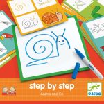 Joc Eduludo Deseneaza pas cu pas animalute, Djeco - imagine 2