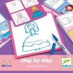Joc Eduludo Deseneaza pas cu pas printese, Djeco - imagine 2