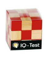 Joc logic IQ 3D Puzzle Cub natur-rosu, Fridolin - imagine 3
