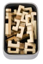Joc logic IQ 3D Puzzle in cutie metalica Construction, Fridolin - imagine 3