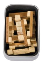 Joc logic IQ 3D Puzzle in cutie metalica Doubleblock, Fridolin - imagine 3