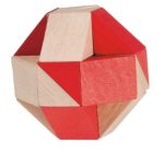 Joc logic IQ 3D Puzzle Sarpe natur-rosu, Fridolin - imagine 3
