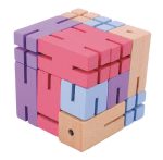 Joc logic IQ Puzzle 3D Figurina violet, Fridolin