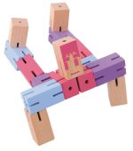 Joc logic IQ Puzzle 3D Figurina violet, Fridolin - imagine 3