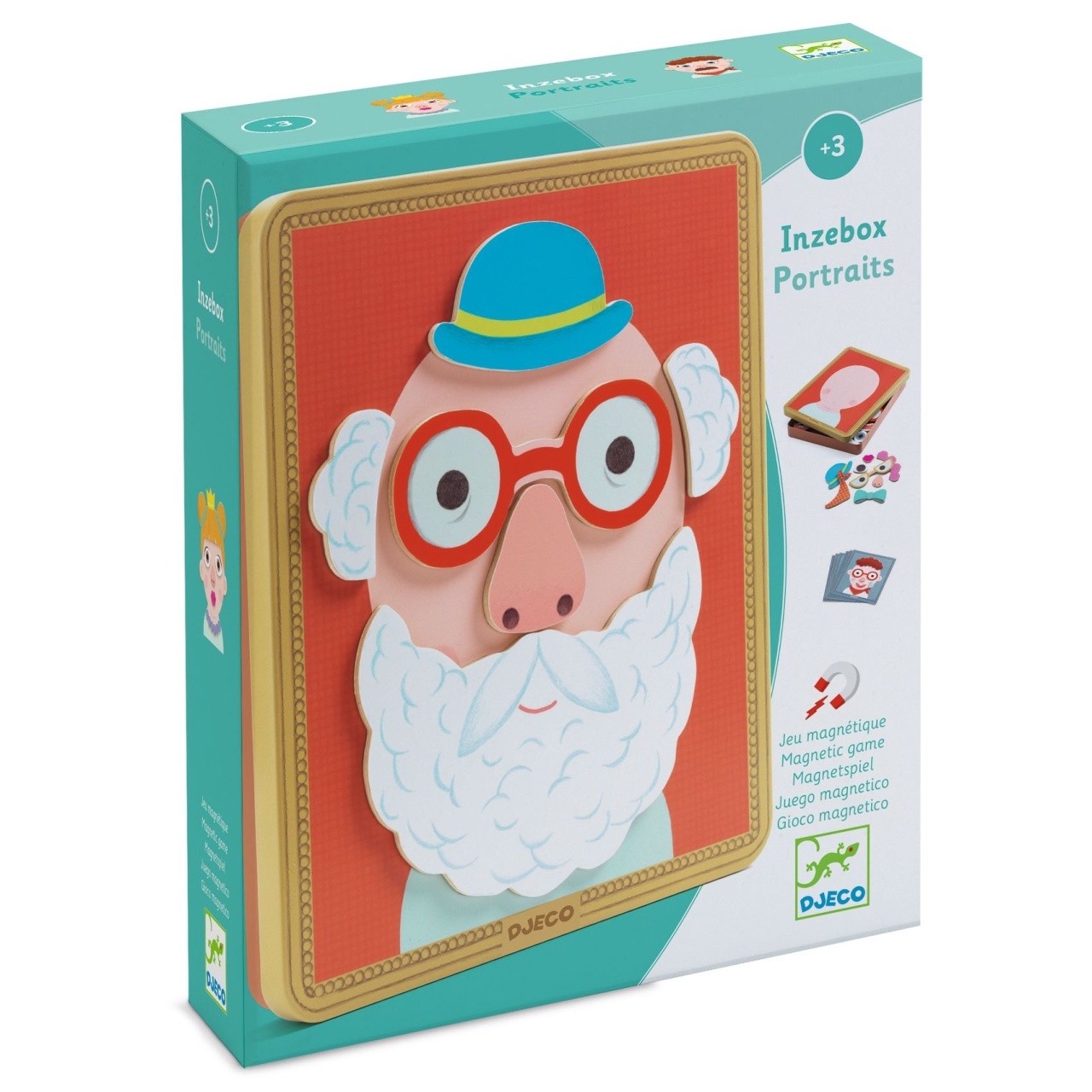 joc-magnetic-creativ-portrete-djeco100133691 Joc magnetic creativ Portrete, Djeco - imagine 1