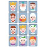 Joc magnetic creativ Portrete, Djeco - imagine 3