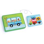 Joc magnetic cu Vehicule, Djeco - imagine 4