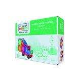 Joc magnetic de construit cu set de roti 25 piese, Cleverclixx - imagine 2