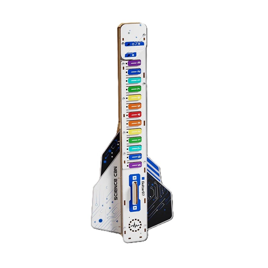 joc-stem-diy-chitara-electrica-interactiva-topbright100012585 Joc STEM DIY Chitara Electrica Interactiva, TopBright - imagine 1