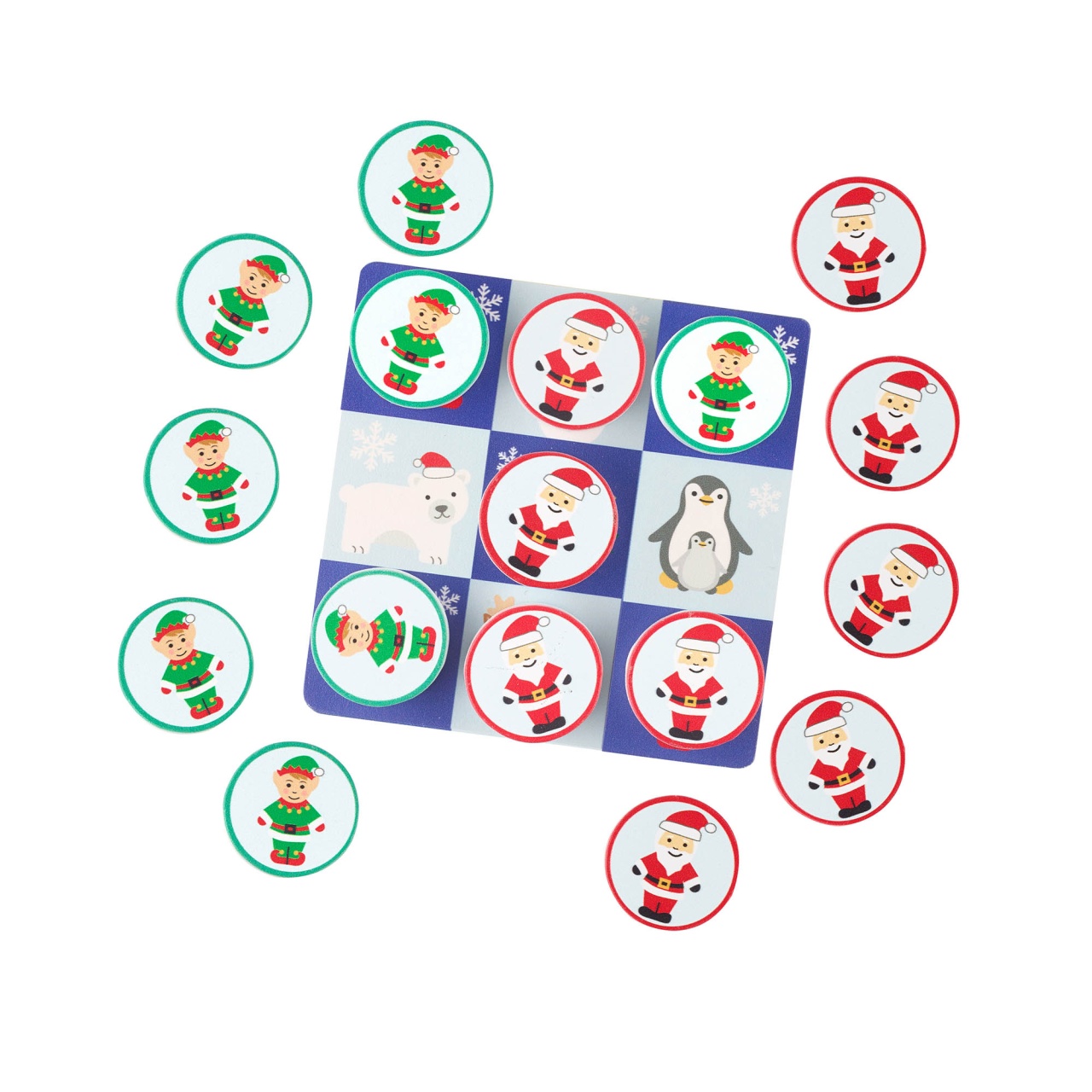 joc-tic-tac-toe-din-lemn-varianta-de-sarbatori-orange-tree-toys19523 Joc tic tac toe din lemn varianta de sarbatori, Orange Tree Toys - imagine 1