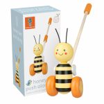 Jucarie de impins albinuta, Orange Tree Toys - imagine 2