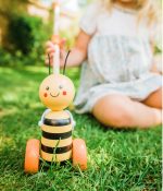 Jucarie de impins albinuta, Orange Tree Toys - imagine 3