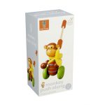 Jucarie de impins maimutica, Orange Tree Toys - imagine 4
