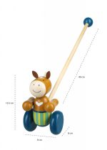 Jucarie de impins ponei, Orange Tree Toys - imagine 3