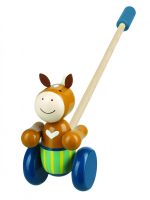 Jucarie de impins ponei, Orange Tree Toys - imagine 4