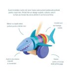 Jucarie de impins rechinul vesel, Orange Tree Toys - imagine 6