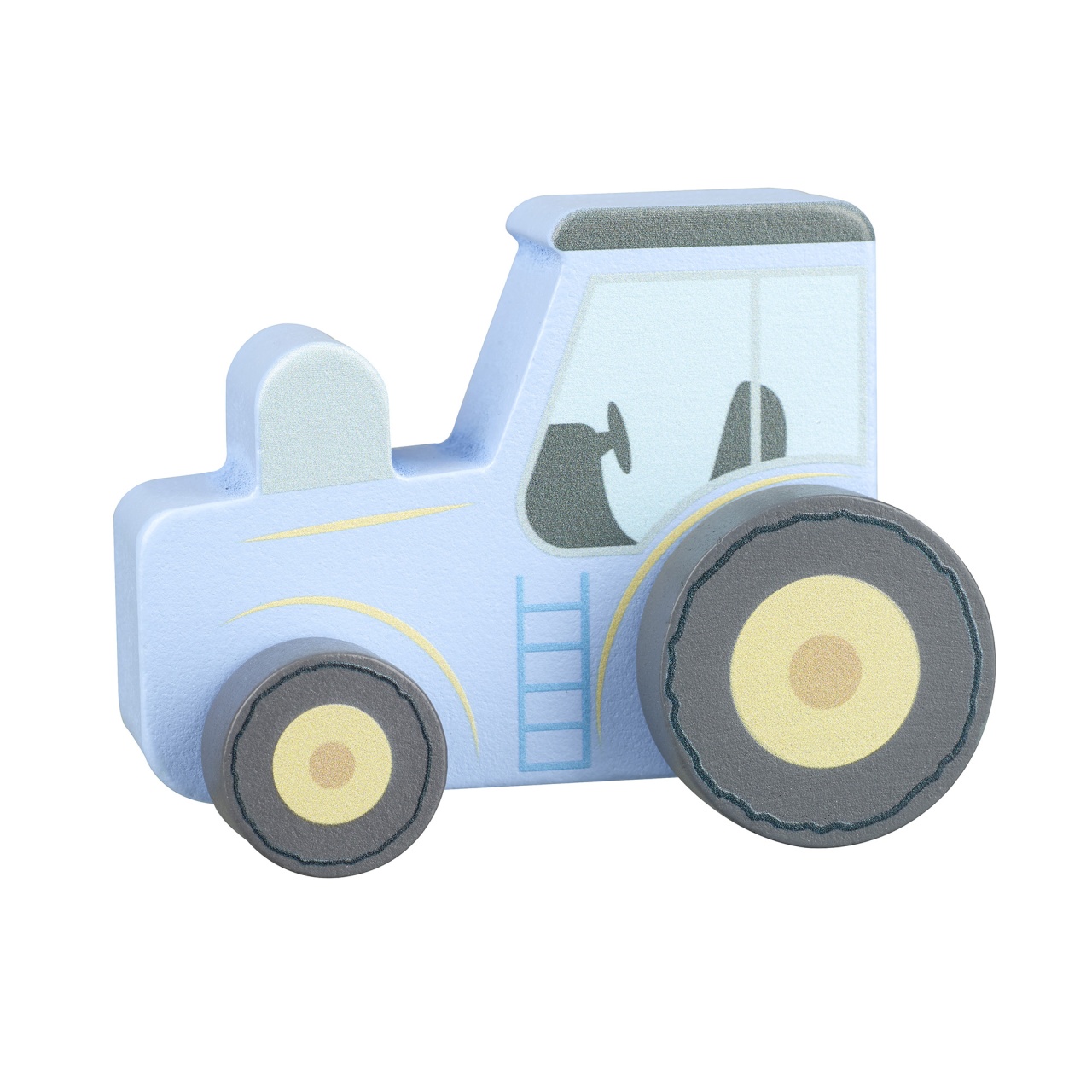 jucarie-de-impins-tractor-albastru-din-lemn-orange-tree-toys19555 Jucarie de impins Tractor albastru din lemn, Orange Tree Toys - imagine 1
