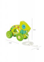 Jucarie de tras cameleon, Orange Tree Toys - imagine 4