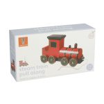 Jucarie de tras Locomotiva cu aburi, Orange Tree Toys - imagine 2