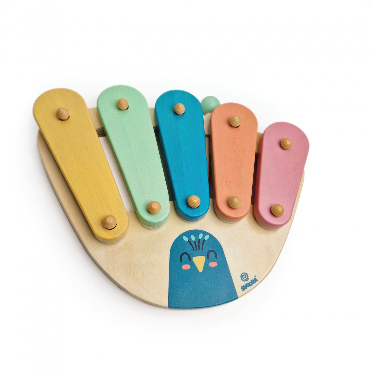 jucarie-montessori-xilofon-paun-svoora10903 Jucarie Montessori Xilofon paun, Svoora - imagine 1