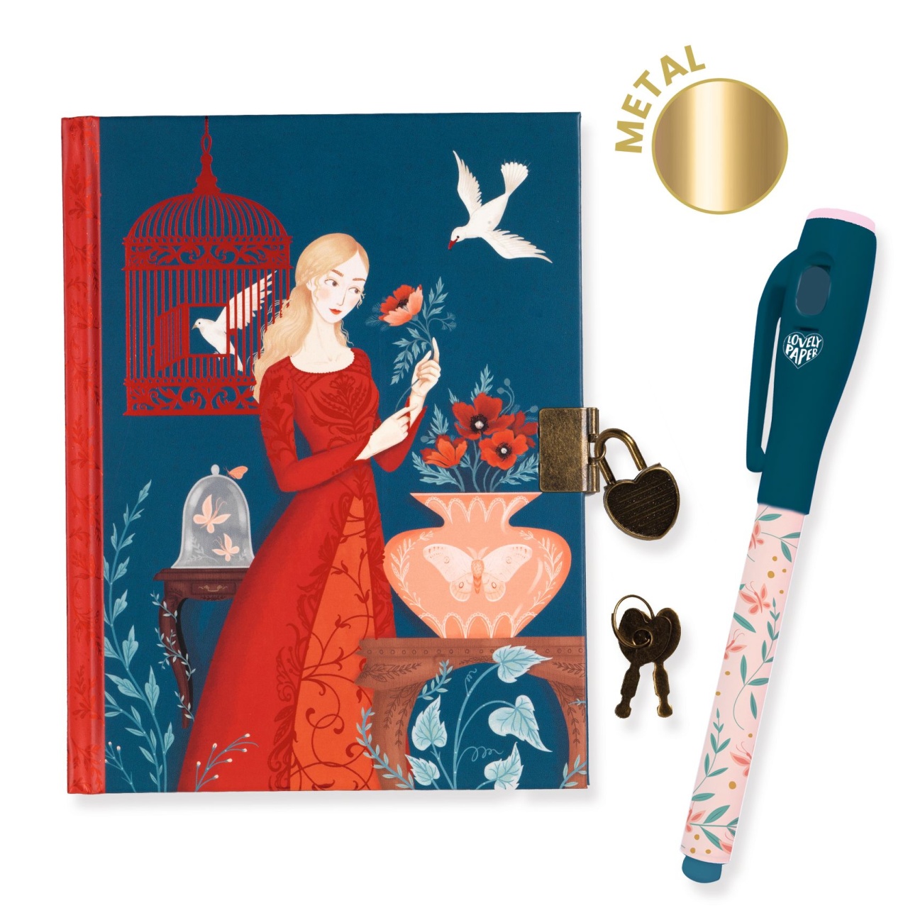 jurnal-secret-cu-pix-magic-lisa-djeco16320 Jurnal secret cu pix magic Lisa, Djeco - imagine 1
