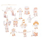 Kit Creativ Monstri de Colorat si Asamblat, Djeco - imagine 2