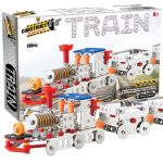 Kit STEM Locomotiva cu aburi și doua vagoane, nivel intermediar - imagine 3