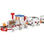 Kit STEM Locomotiva cu aburi și doua vagoane, nivel intermediar - imagine 4