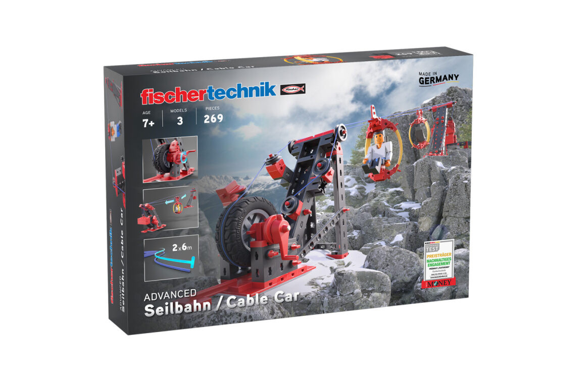 kit-stem-transport-pe-cablu-fischertechnik11947 Kit STEM Transport pe cablu, Fischertechnik - imagine 1