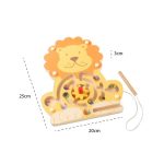 Labirint magnetic din lemn Leu, Orange Tree Toys - imagine 2