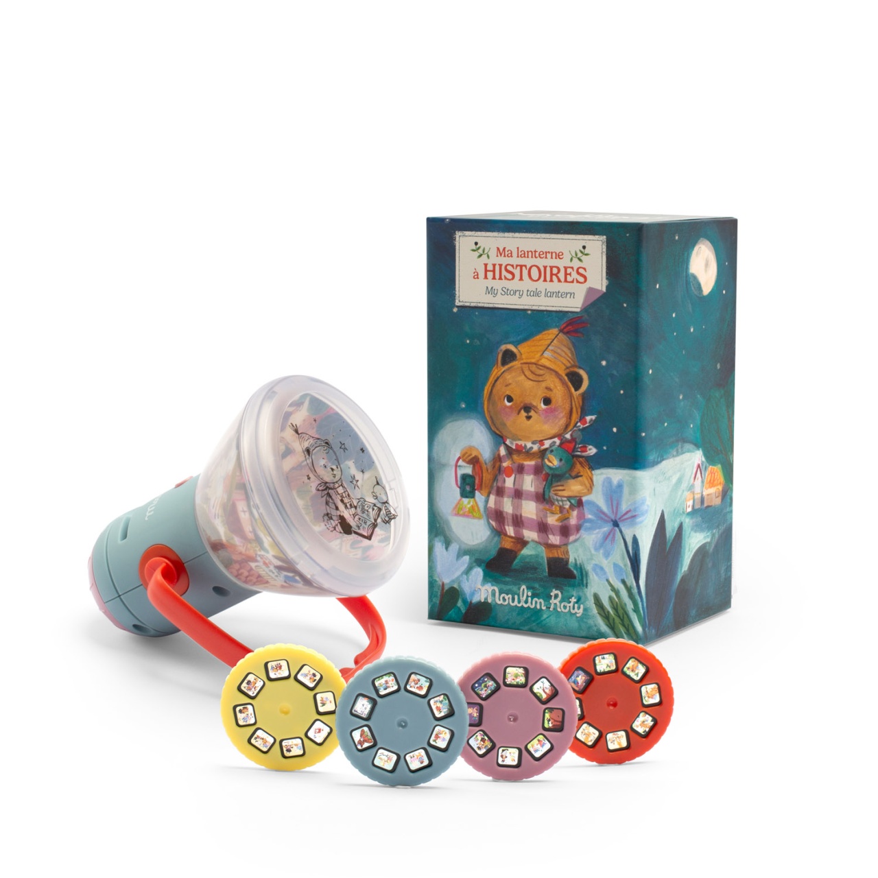 lanterna-cu-povesti-minouchkas-moulin-roty16546 Lanterna cu povesti Minouchkas, Moulin Roty - imagine 1
