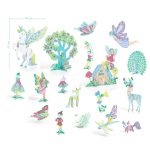Lumea zanelor de colorat si asamblat, Djeco - imagine 3
