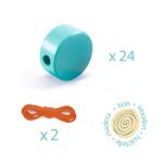 Margele de insirat din lemn, Djeco - imagine 3