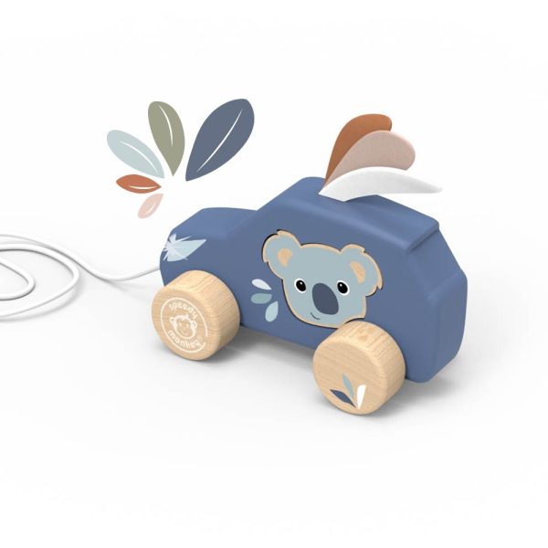 Masinuta de tras din lemn, Speedy Monkey