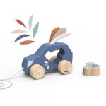 Masinuta de tras din lemn, Speedy Monkey - imagine 2