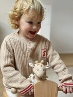 Mica girafa Leoni din bumbac organic, Egmont Toys - imagine 4