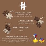 Nano Clics Pentru construit animale salbatice 250 piese, Clicformers - imagine 5