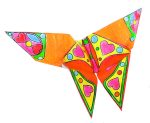 Origami Fluturasi de colorat, Fridolin - imagine 3
