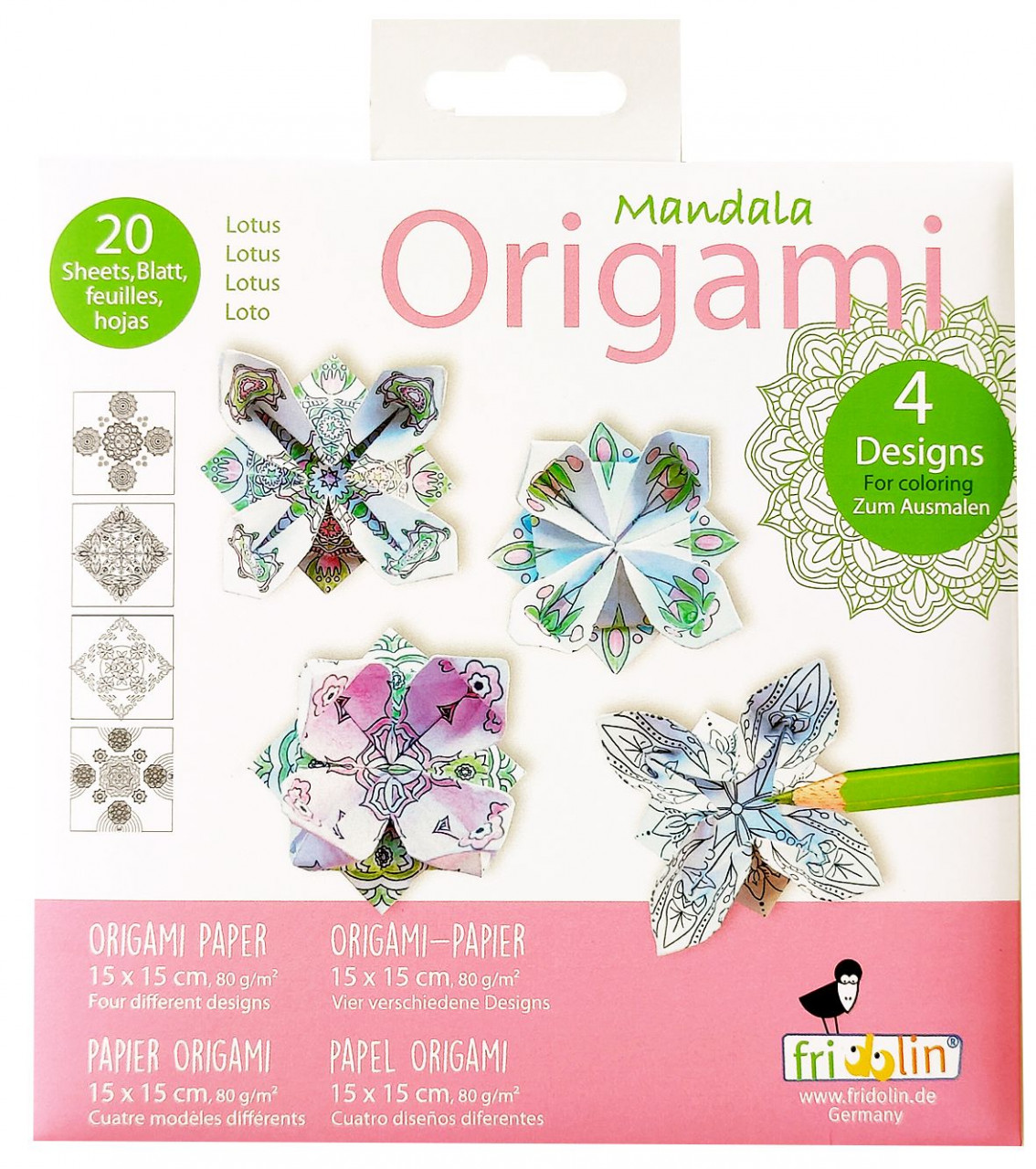 origami-mandala-de-colorat-fridolin9221 Origami Mandala de colorat, Fridolin - imagine 1